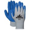 Mcr Safety MCR Safety 96731L Memphis Flex Seamless 13 Gauge Nylon Knit Gloves, Large, Blue/Gray, 1 Pair 96731L